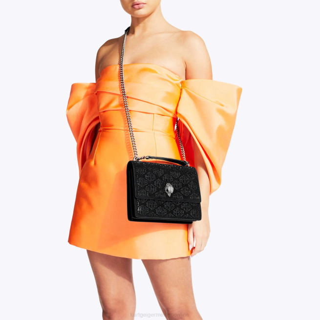 Kurt Geiger bandolera londres Shoreditch BL0H120 | bolsas negro otro mujer
