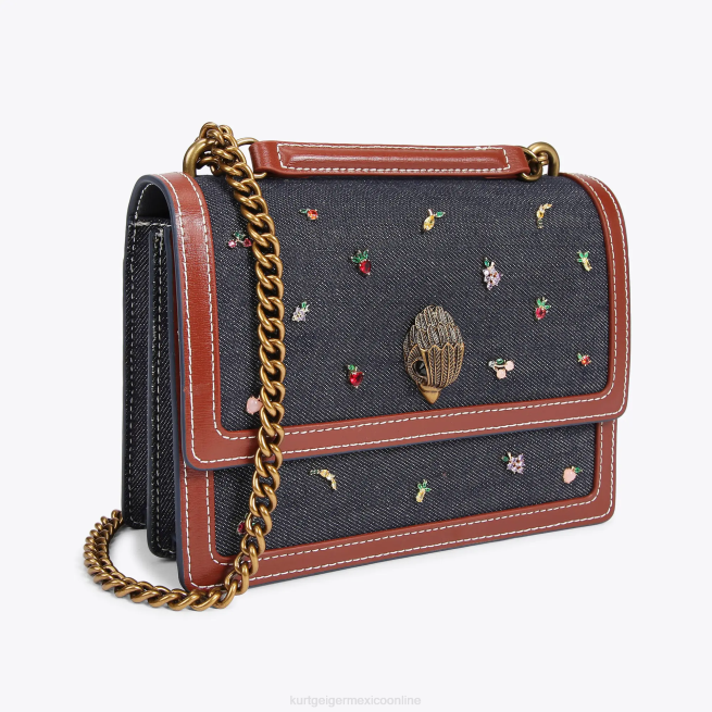 Kurt Geiger bandolera londres Shoreditch BL0H121 | bolsas azul otro mujer