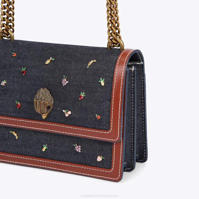 Kurt Geiger bandolera londres Shoreditch BL0H121 | bolsas azul otro mujer