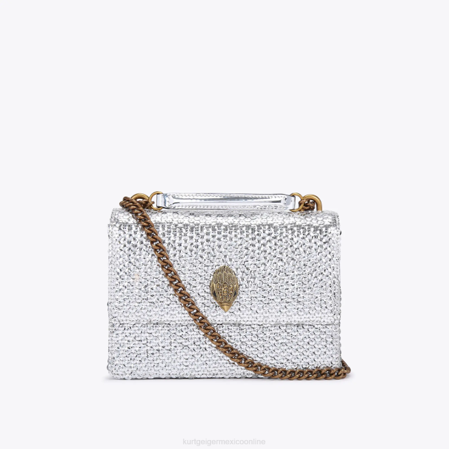 Kurt Geiger bandolera londres Shoreditch BL0H122 | bolsas plata mujer