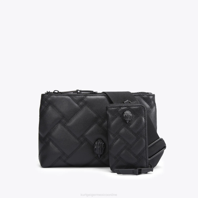 Kurt Geiger bandolera londres kensington BL0H103 | bolsas negro mujer