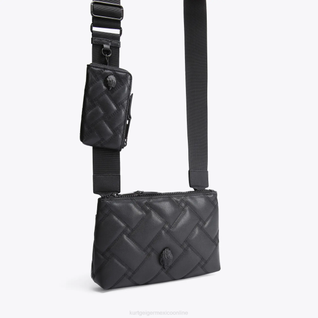 Kurt Geiger bandolera londres kensington BL0H103 | bolsas negro mujer
