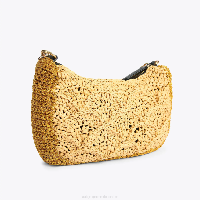 Kurt Geiger bandolera multicolor de crochet de Londres BL0H471 | bolsas oro mujer