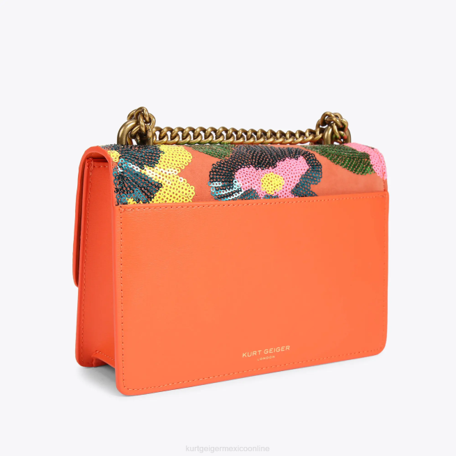 Kurt Geiger bandolera pequeña london Shoreditch BL0H114 | bolsas naranja mujer