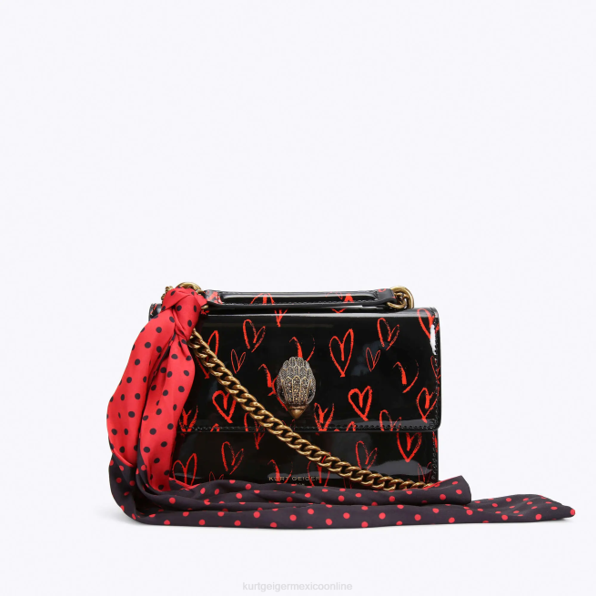 Kurt Geiger bandolera pequeña london Shoreditch BL0H116 | bolsas negro rojo mujer