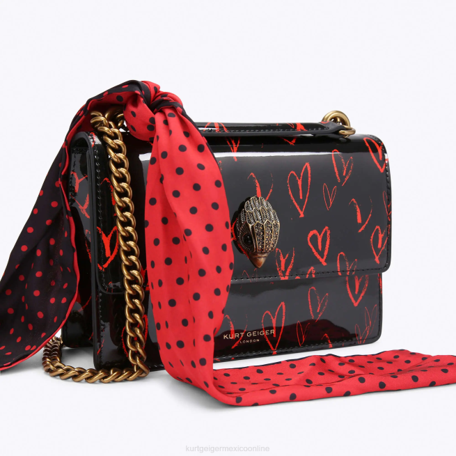 Kurt Geiger bandolera pequeña london Shoreditch BL0H116 | bolsas negro rojo mujer