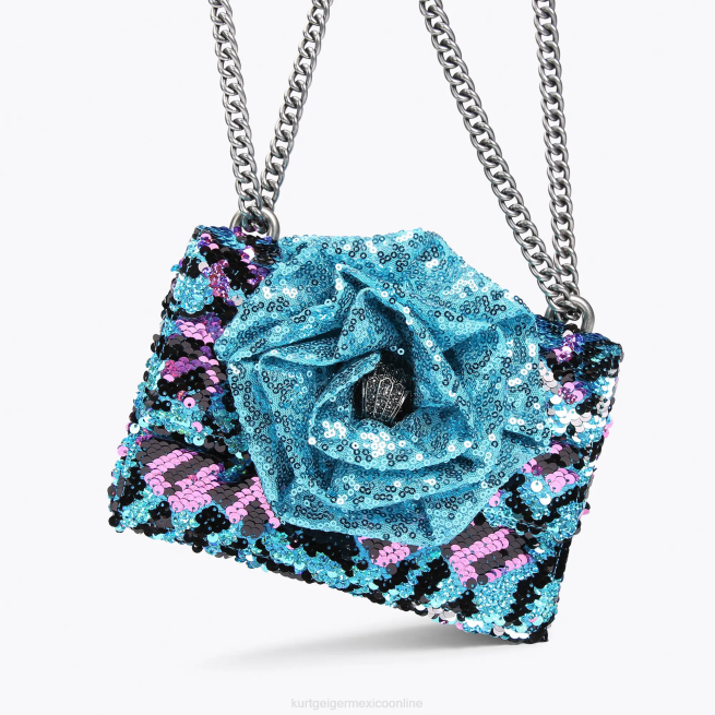 Kurt Geiger bandolera pequeña london Shoreditch BL0H126 | bolsas turquesa mujer