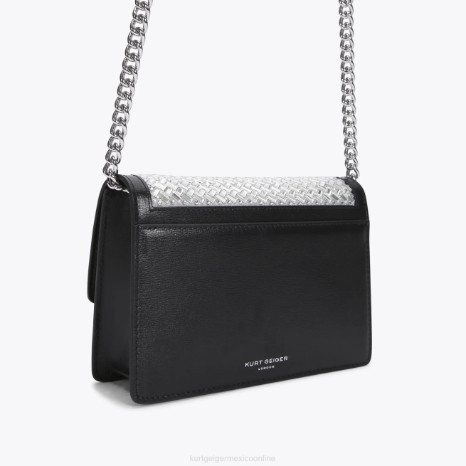 Kurt Geiger bandolera pequeña london Shoreditch BL0H129 | bolsas combinación de plata mujer