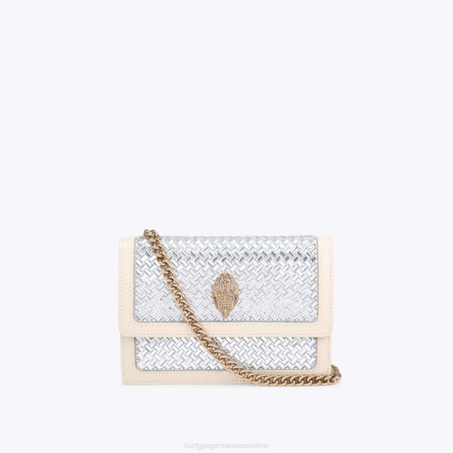 Kurt Geiger bandolera pequeña london Shoreditch BL0H133 | bolsas combinación de metales mujer