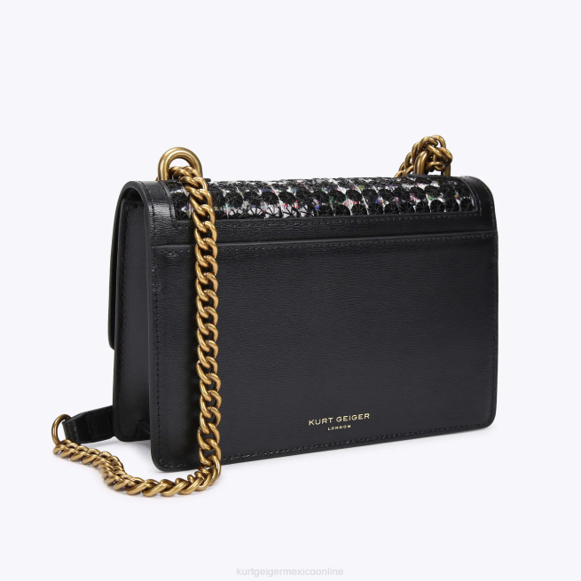 Kurt Geiger bandolera pequeña london Shoreditch BL0H140 | bolsas negro mujer