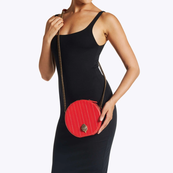 Kurt Geiger bolso Shoreditch pequeño y redondo London BL0H139 | bolsas rojo mujer
