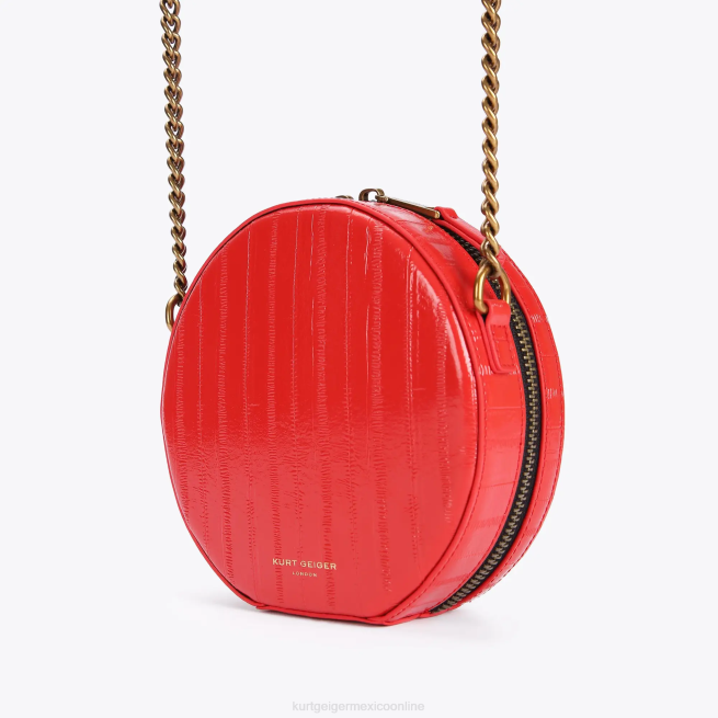Kurt Geiger bolso Shoreditch pequeño y redondo London BL0H139 | bolsas rojo mujer