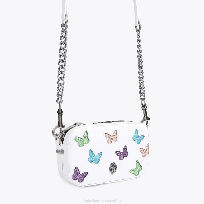 Kurt Geiger bolso cámara london pequeño mariposa BL0H213 | bolsas peine blanco mujer