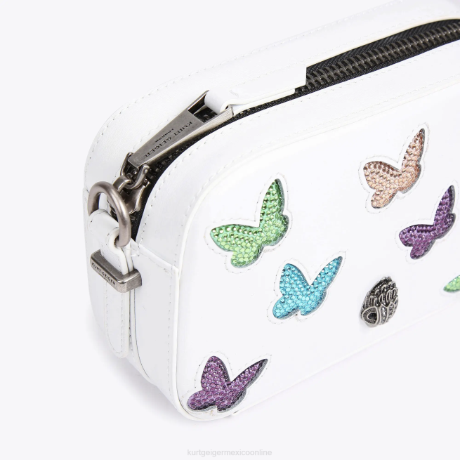 Kurt Geiger bolso cámara london pequeño mariposa BL0H213 | bolsas peine blanco mujer