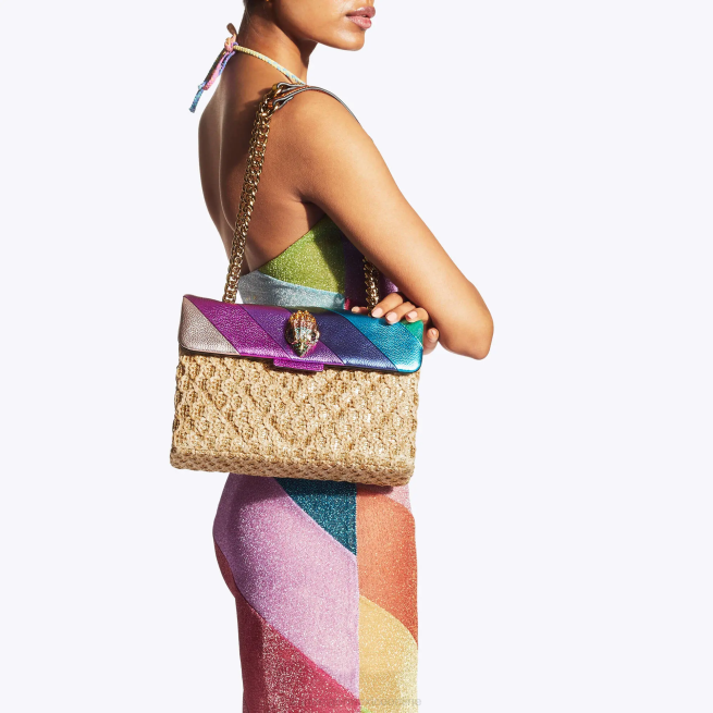 Kurt Geiger bolso kensington de rafia londres BL0H16 | bolsas multi/otro mujer