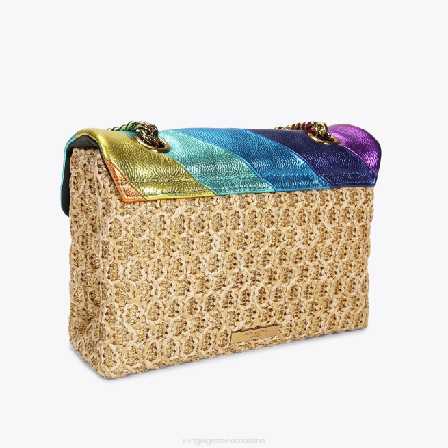 Kurt Geiger bolso kensington de rafia londres BL0H16 | bolsas multi/otro mujer