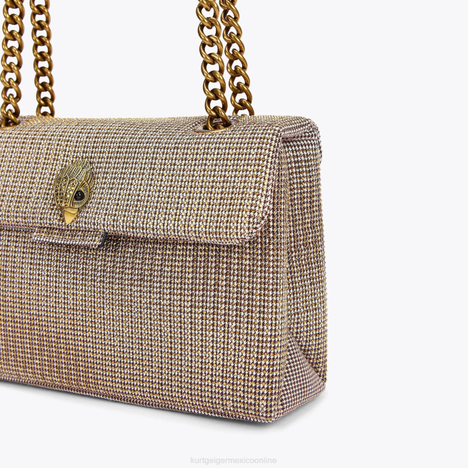 Kurt Geiger bolso kensington de tela londres BL0H67 | bolsas beige mujer