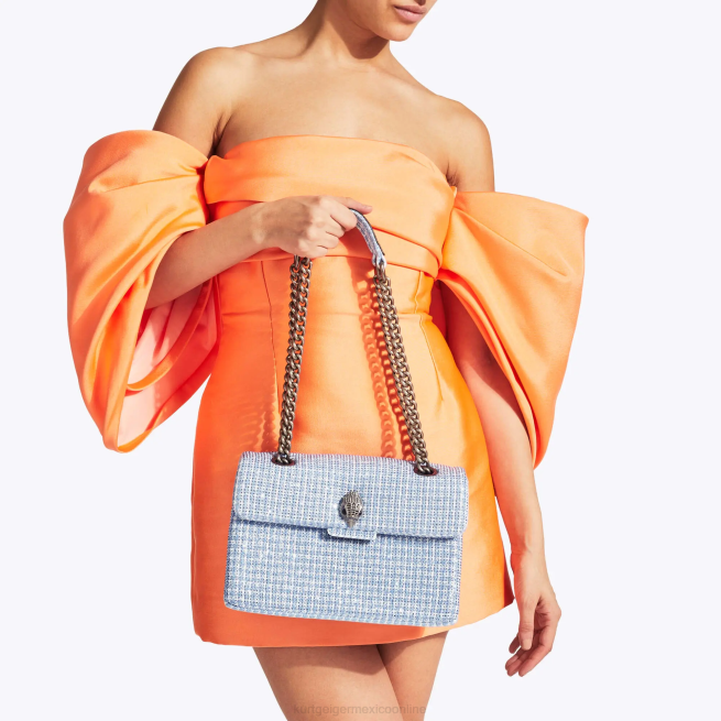 Kurt Geiger bolso kensington de tela londres BL0H83 | bolsas azul pálido mujer