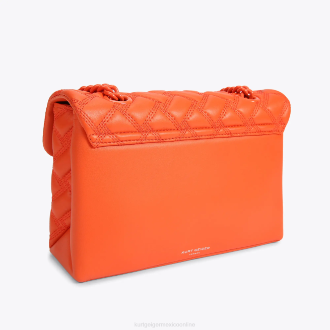 Kurt Geiger bolso kensington londres empapado BL0H10 | bolsas naranja mujer