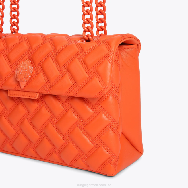 Kurt Geiger bolso kensington londres empapado BL0H10 | bolsas naranja mujer
