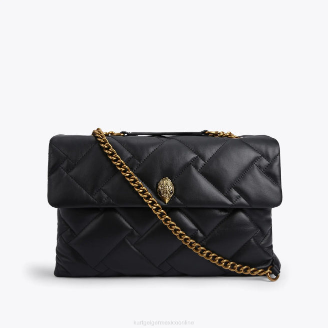 Kurt Geiger bolso london kensington suave xxl BL0H69 | bolsas negro mujer