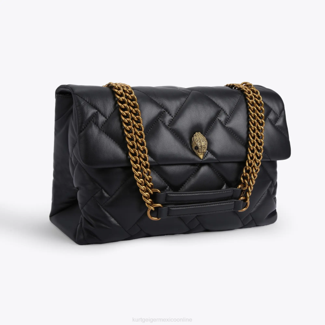 Kurt Geiger bolso london kensington suave xxl BL0H69 | bolsas negro mujer