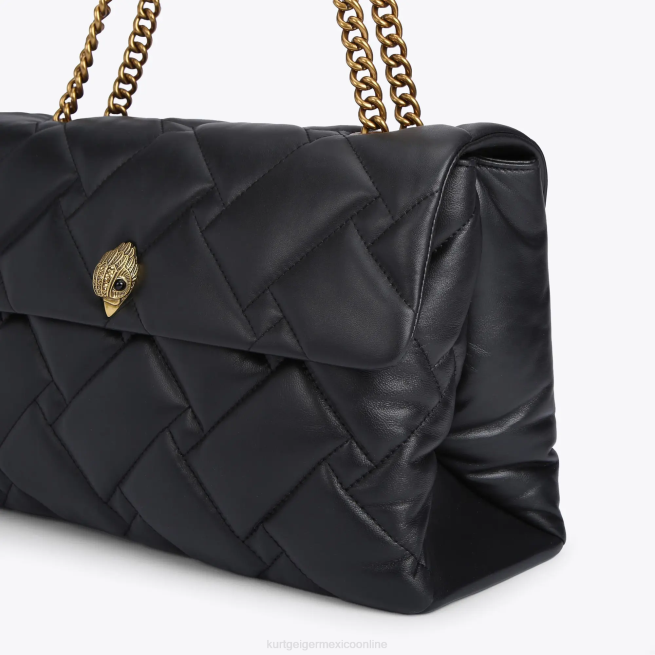 Kurt Geiger bolso london kensington suave xxl BL0H69 | bolsas negro mujer