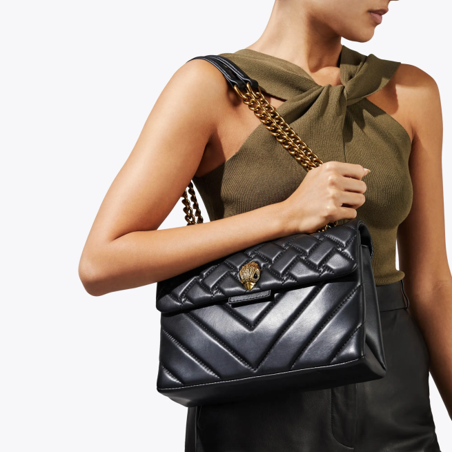 Kurt Geiger kensington de cuero de londres BL0H46 | bolsas negro mujer