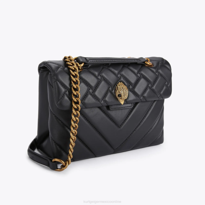 Kurt Geiger kensington de cuero de londres BL0H46 | bolsas negro mujer
