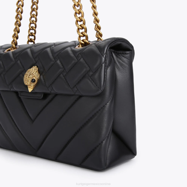 Kurt Geiger kensington de cuero de londres BL0H46 | bolsas negro mujer