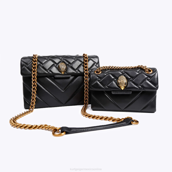 Kurt Geiger kensington de cuero de londres BL0H46 | bolsas negro mujer