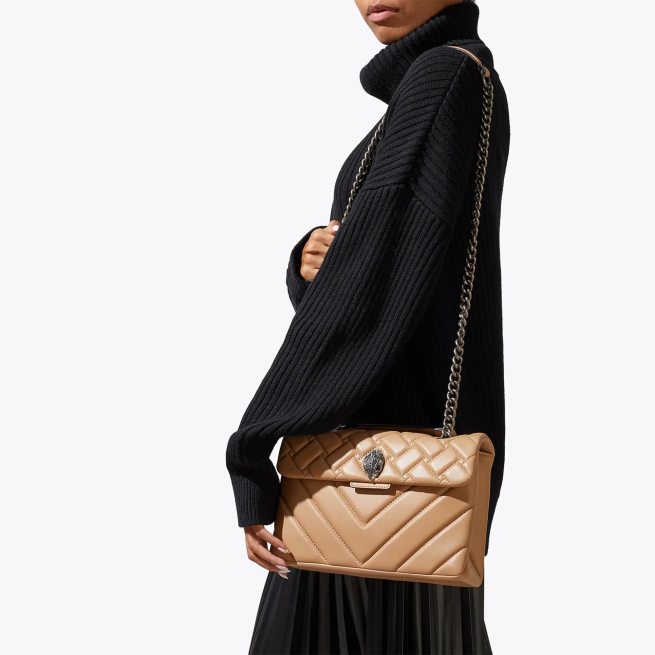 Kurt Geiger kensington de cuero de londres BL0H47 | bolsas camello mujer