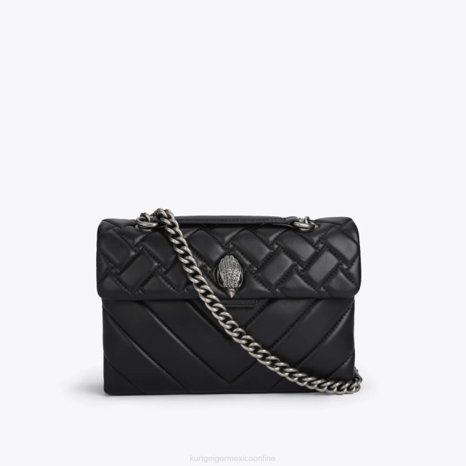 Kurt Geiger kensington de cuero de londres BL0H98 | bolsas combinación negra mujer