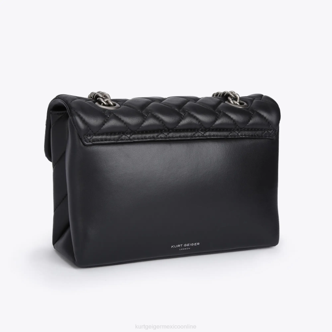 Kurt Geiger kensington de cuero de londres BL0H98 | bolsas combinación negra mujer