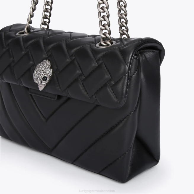 Kurt Geiger kensington de cuero de londres BL0H98 | bolsas combinación negra mujer