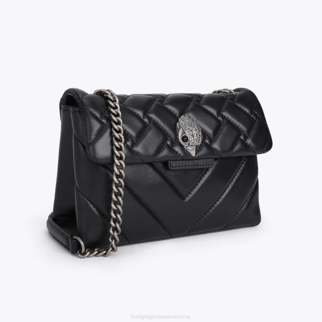 Kurt Geiger london cuero medio kensington BL0H99 | bolsas negro mujer