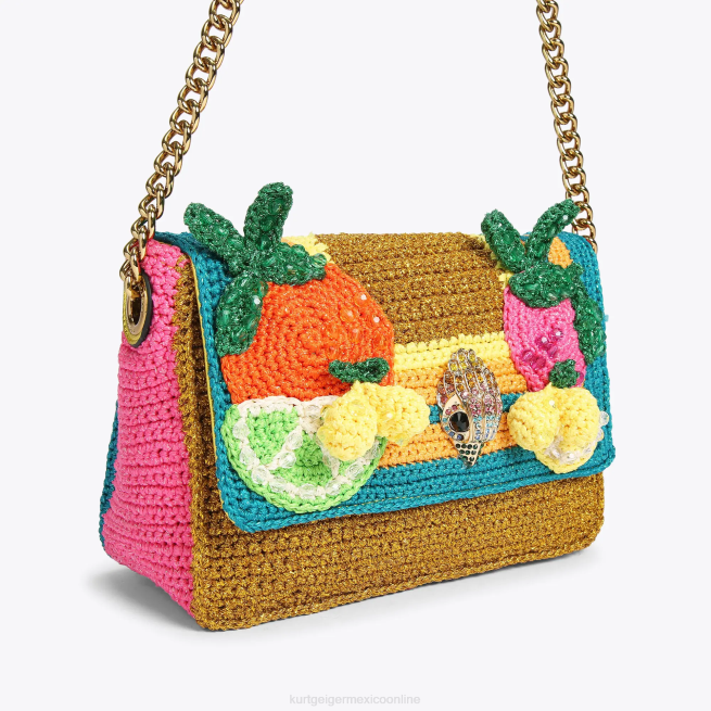 Kurt Geiger londres crochet kensington BL0H82 | bolsas combinación de oro mujer