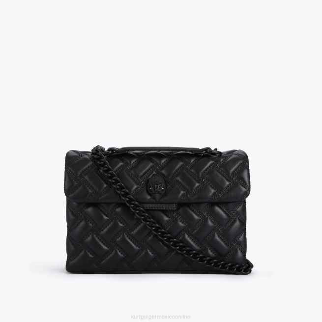 Kurt Geiger londres kensington empapado BL0H42 | bolsas negro mujer