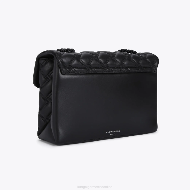 Kurt Geiger londres kensington empapado BL0H42 | bolsas negro mujer