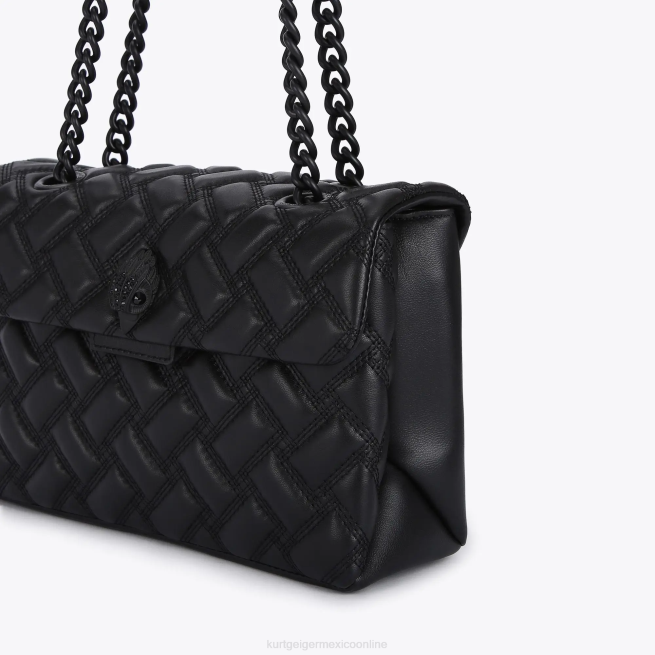 Kurt Geiger londres kensington empapado BL0H42 | bolsas negro mujer
