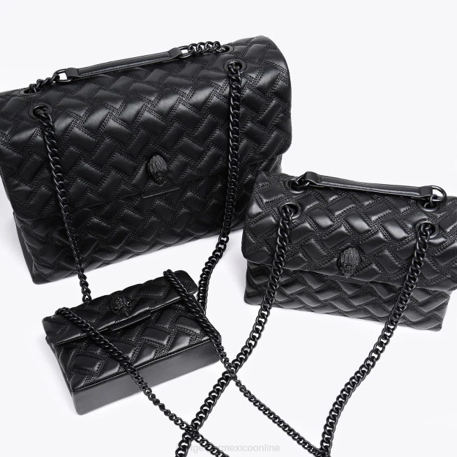 Kurt Geiger londres kensington empapado BL0H42 | bolsas negro mujer
