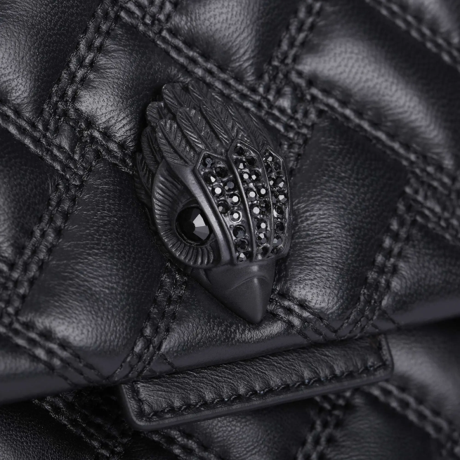 Kurt Geiger londres xxl kensington empapado BL0H65 | bolsas negro mujer