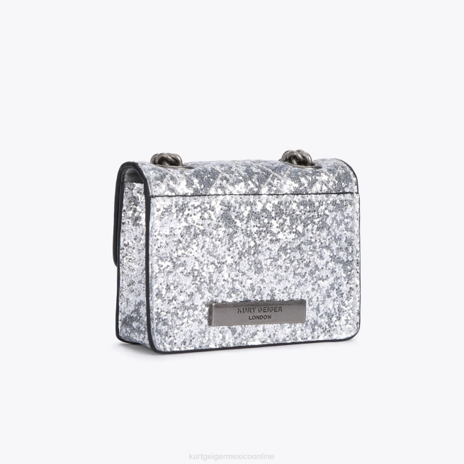 Kurt Geiger micro kensington de londres BL0H63 | bolsas plata mujer