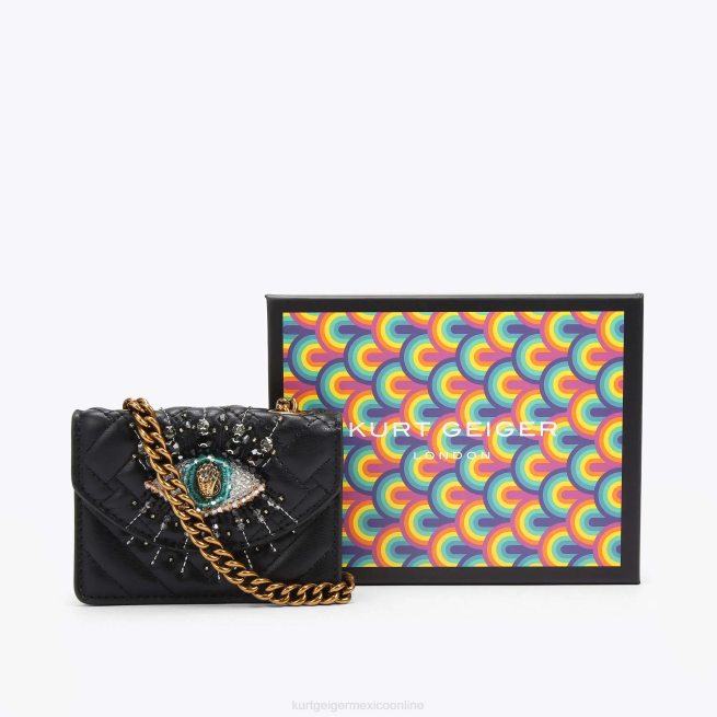 Kurt Geiger ojo micro kensington de londres BL0H53 | bolsas negro mujer
