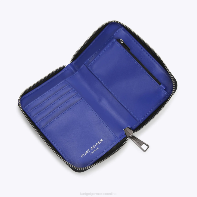 Kurt Geiger cartera pequeña con cremallera london de nailon BL0H559 | bolsas azul mujer