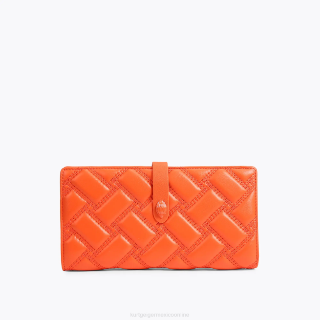 Kurt Geiger cartera suave de cuero londres BL0H275 | bolsas naranja mujer