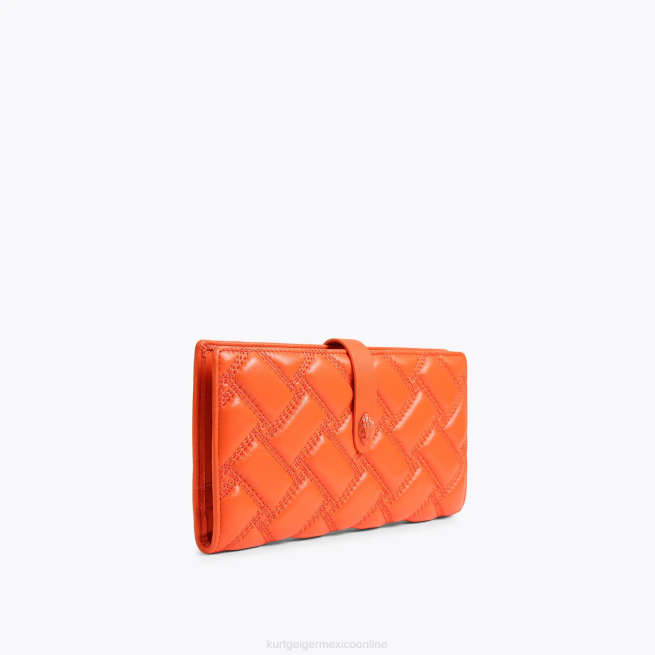Kurt Geiger cartera suave de cuero londres BL0H275 | bolsas naranja mujer
