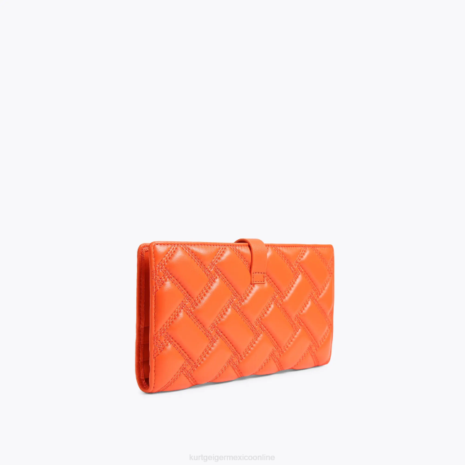 Kurt Geiger cartera suave de cuero londres BL0H275 | bolsas naranja mujer