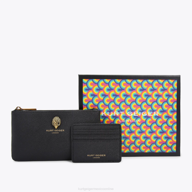 Kurt Geiger set de regalo con bolsa con el águila de Londres BL0H500 | bolsas negro mujer