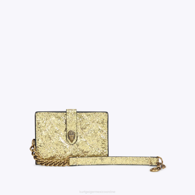Kurt Geiger tarjeta espejo de londres kensington BL0H566 | bolsas oro mujer